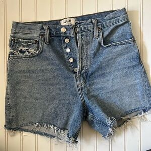 Agolde Riley denim jean shorts size 26